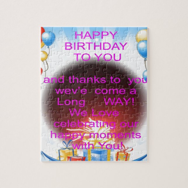 HappyBirthday To you Jigsaw Puzzle (Vertical)
