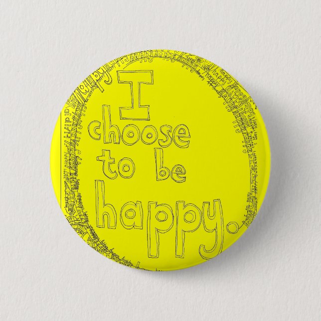 HappyChoice 6 Cm Round Badge (Front)