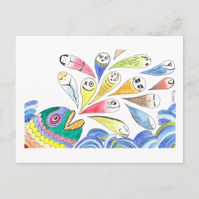 HappyFish Postcard (Front)