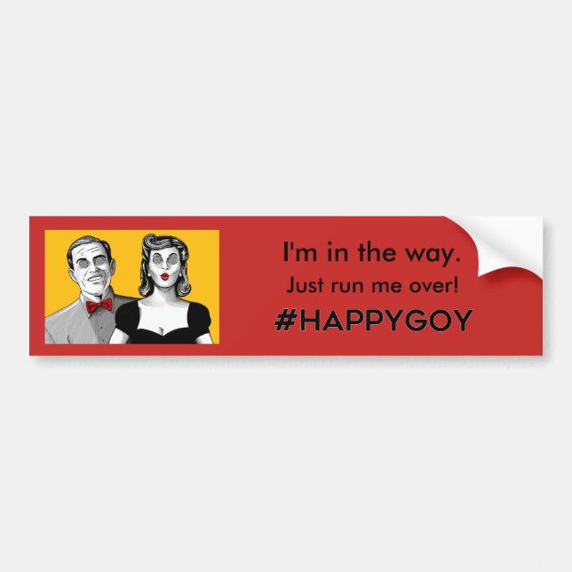 Happygoy Bumper Sticker! Bumper Sticker (Front)