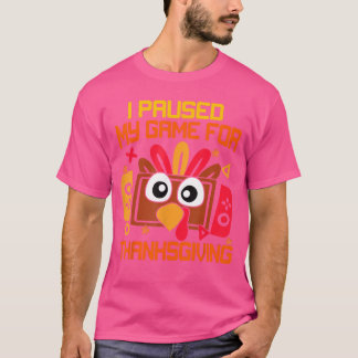 Happyhanksgiving Gaming Fallurkey Gamer Boys Men f T-Shirt