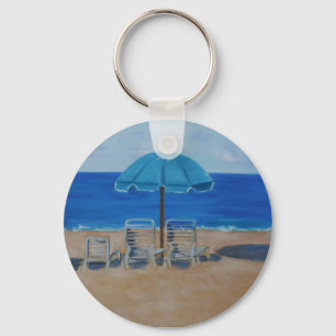 Hapuna Beach Hawaii Key Ring
