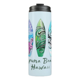 Hapuna Beach Hawaii Surfboards  Thermal Tumbler