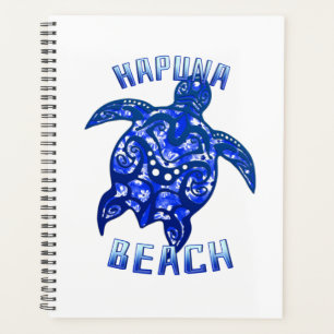 Hapuna Beach Hawaii Vacation Tribal Turtle Planner