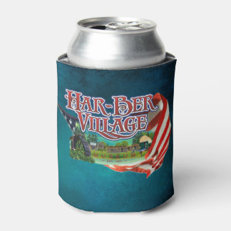 Har-Ber Village and flag Can Cooler2026 Can Cooler