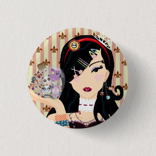 Harajuku Girl Mayumi 3 Cm Round Badge