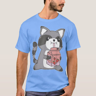 Harajuku Japan Anime Cute Kawaii Japanese Racoon  T-Shirt