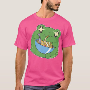 Harajuku Kawaii Ramen Japanese Cute Frog Anime Man T-Shirt