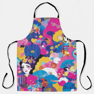 Harajuku pattern apron