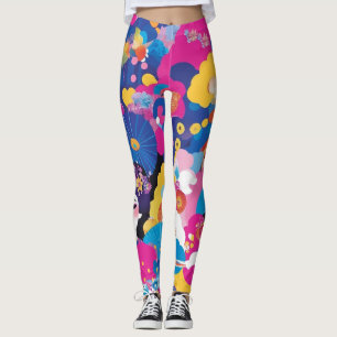Harajuku pattern leggings