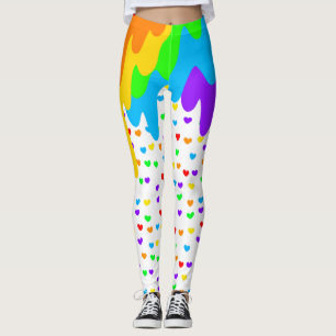 Harajuku Rainbow Coloured Leggings