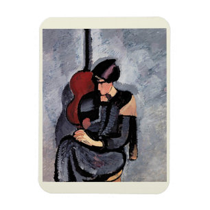 Harald Giersing - Dame foran en guitar Magnet