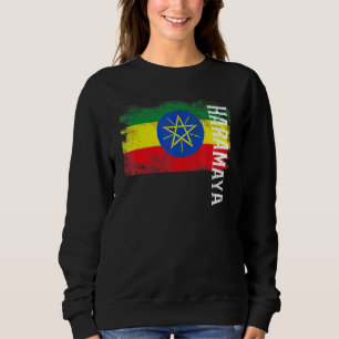 Haramaya Ethiopia Flag For Ethiopians Men Women Ki Sweatshirt