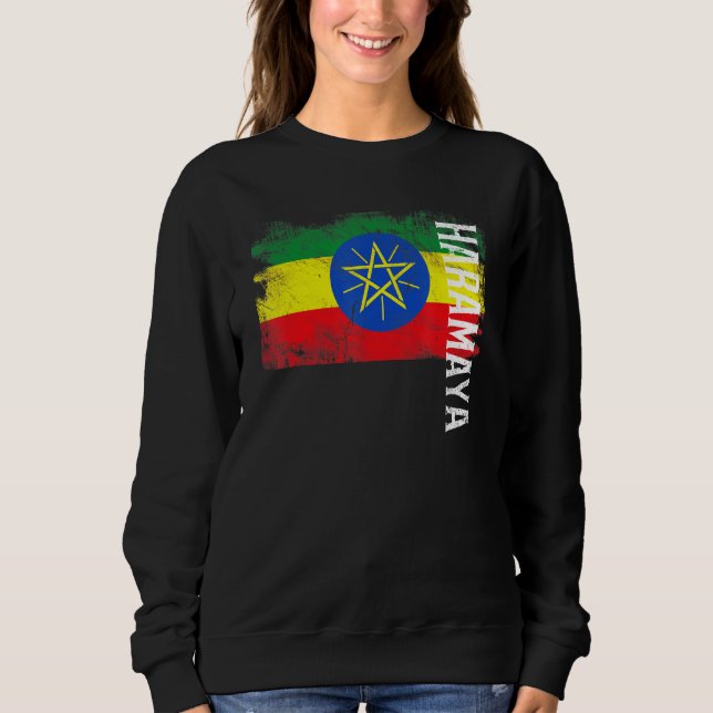 Haramaya Ethiopia Flag For Ethiopians Men Women Ki Sweatshirt (Front)