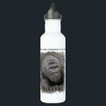 Harambe (Graphite Drawing) 710 Ml Water Bottle<br><div class="desc">Harambe was a silverback gorilla in a controversial incident and also represents an endangered species. Original graphite drawing by DGS Graphite Expressions; all rights reserved.</div>