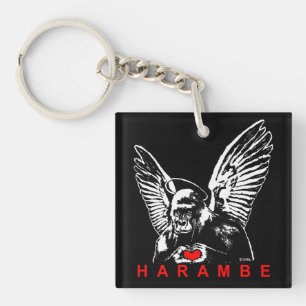 Harambe Key Ring