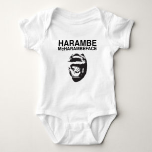 Harambe McHarambeface Baby Bodysuit