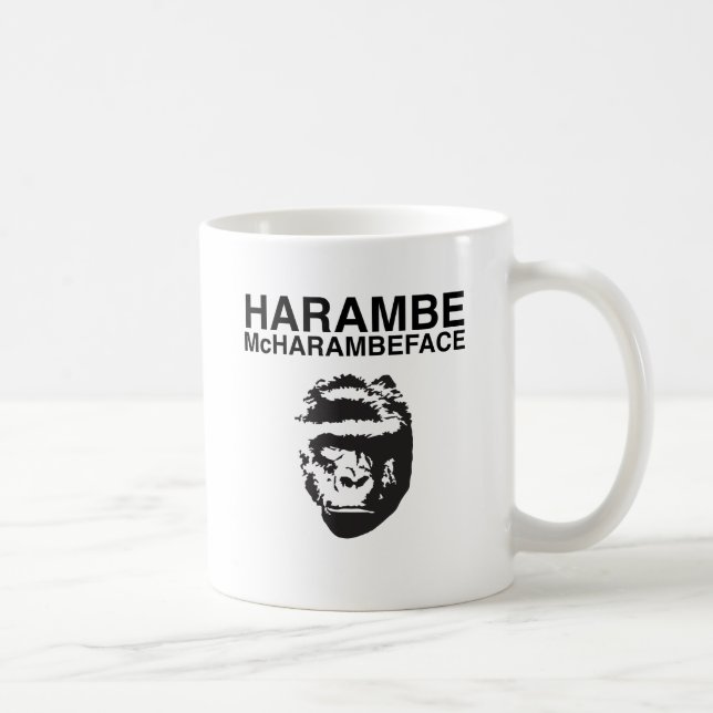 Harambe McHarambeface Coffee Mug (Right)