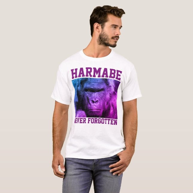 HARAMBE NEVER FORGOTTEN T-shirts (Front Full)
