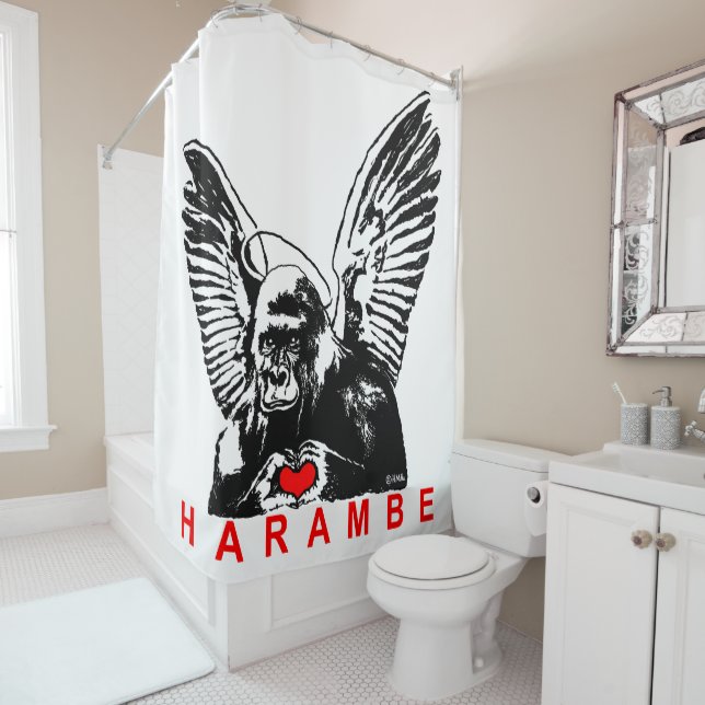 Harambe Shower Curtain (In Situ)