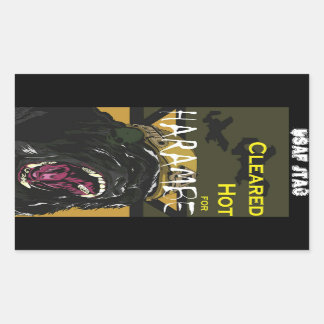 Harambe the JTAC Rectangular Sticker