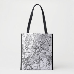 Harare Zimbabwe City Map Tote Bag
