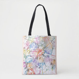 Harare Zimbabwe City Map Tote Bag