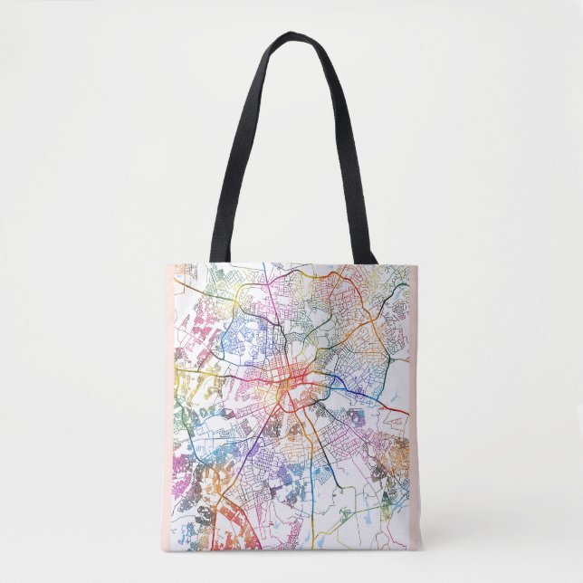 Harare Zimbabwe City Map Tote Bag (Front)