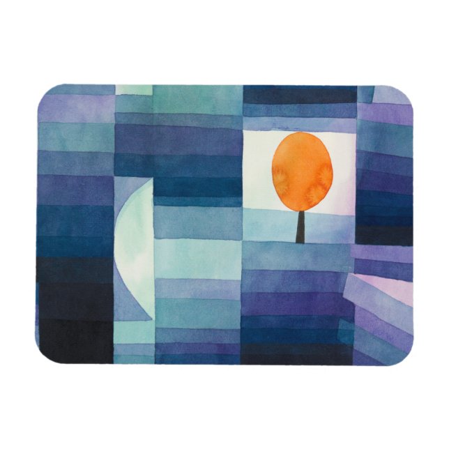 Harbinger of autumn abstract watercolor Paul Klee Magnet (Horizontal)