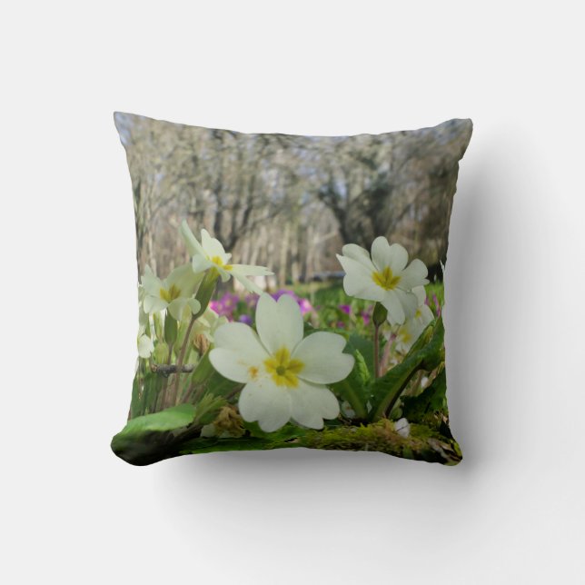 Harbinger of Spring Throw Cushion (Front)