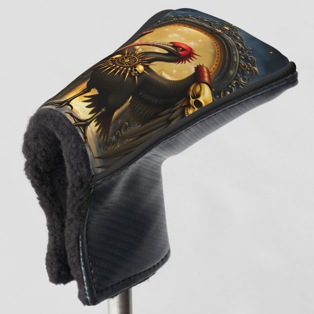 Harbinger of the Golden Gate The Nocturnal Pelican Golf Head Cover (3/4 Front)