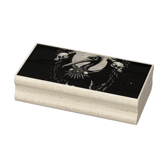Harbinger of the Golden Gate The Nocturnal Pelican Rubber Stamp (Stamp)