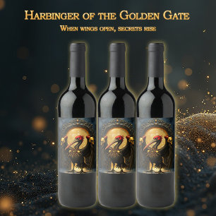 Harbinger of the Golden Gate The Nocturnal Pelican Wine Label