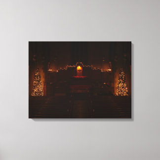 Harbison Chapel at Christmas Grove City College Canvas Print