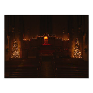 Harbison Chapel at Christmas Grove City College Photo Print