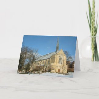 Harbison Chapel in Winter at Grove City College Card