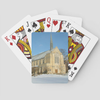 Harbison Chapel in Winter at Grove City College Playing Cards