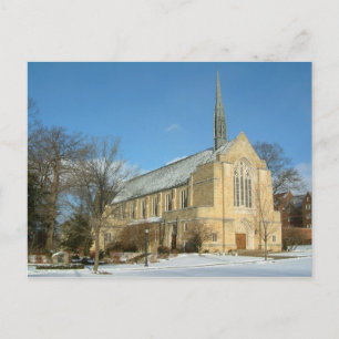 Harbison Chapel in Winter at Grove City College Postcard