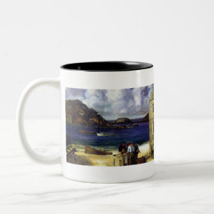 Harbor at Monhegan - George Bellows - 1913 Two-Tone Coffee Mug