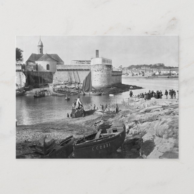 Harbor, Concarneau Postcard (Front)