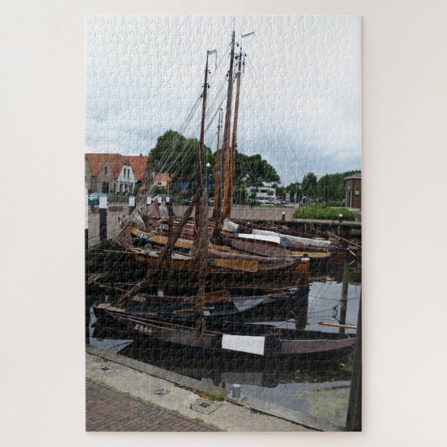 Harbor, Fishingboats Jigsaw Puzzle (Vertical)