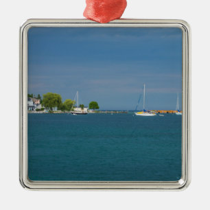 Harbor Mackinac Island Metal Tree Decoration