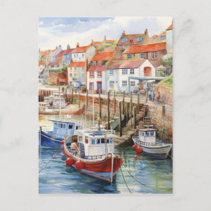 Harbor On A Sunny Day Postcard