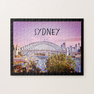 harbor sydney bridge jigsaw puzzle