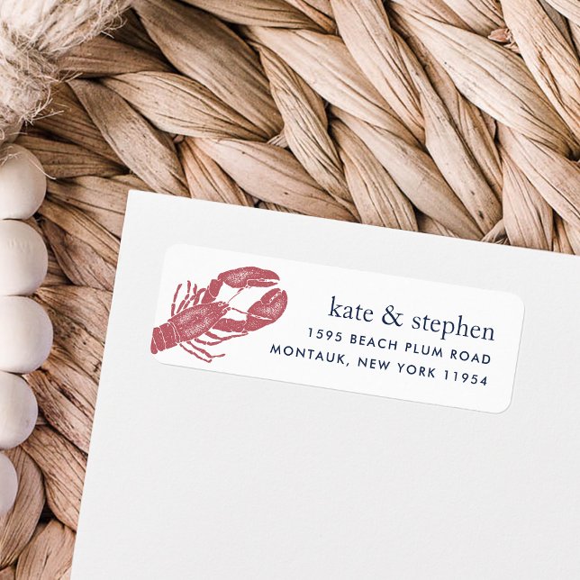 Harborside | Nautical Lobster Return Address (Creator Uploaded)