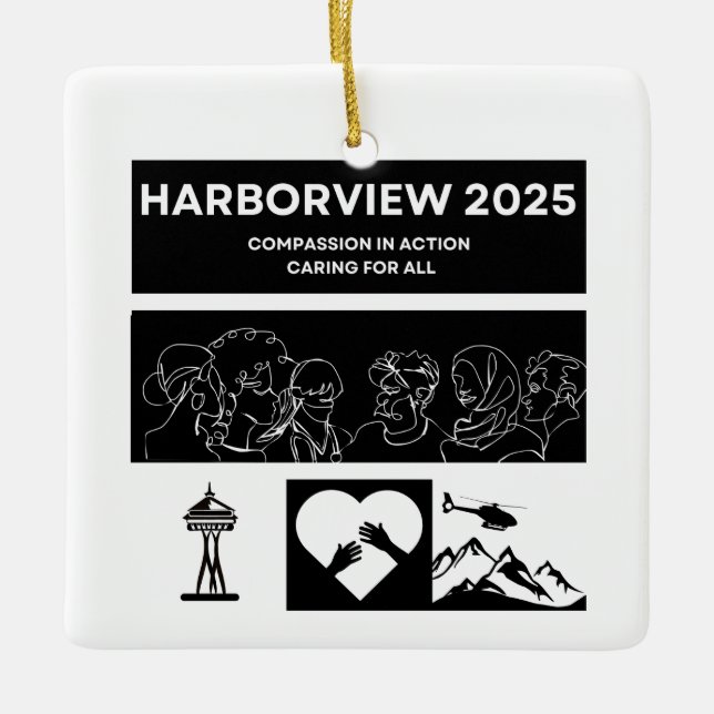 Harborview Nurses Week 2025 Ornament  (Front)