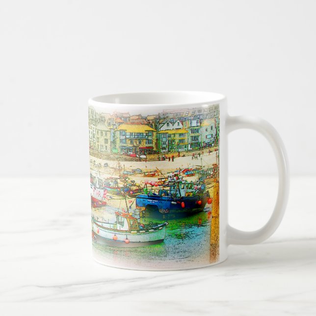 HARBOUR AS A PAINTING COFFEE MUG (Right)