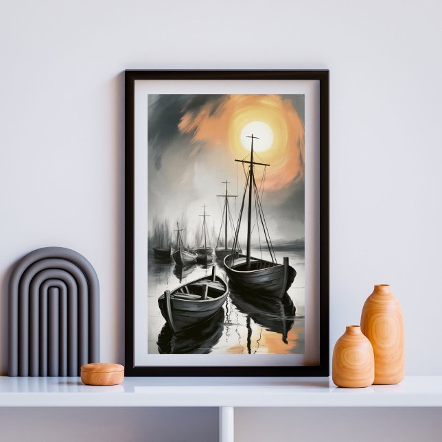 Harbour at Dusk Poster (Creator Uploaded)