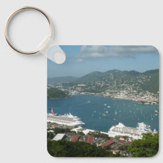 Harbour at St. Thomas US Virgin Islands Key Ring