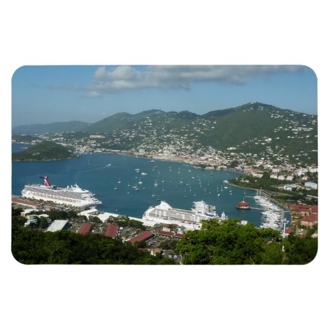 Harbour at St. Thomas US Virgin Islands Magnet (Horizontal)